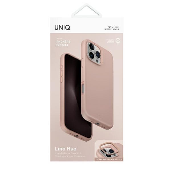 Uniq iPhone 16 Pro Max Mobilskal Magsafe Lino Hue - Rosa