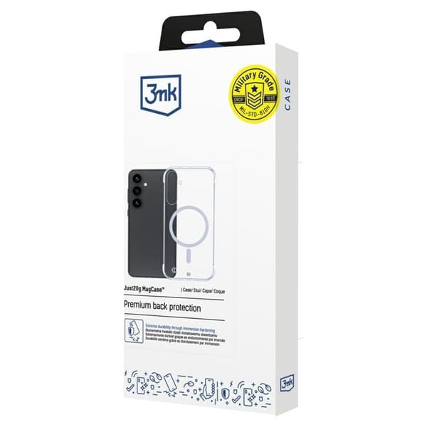 3MK Galaxy S25 Mobilskal MagSafe Just20g - Clear