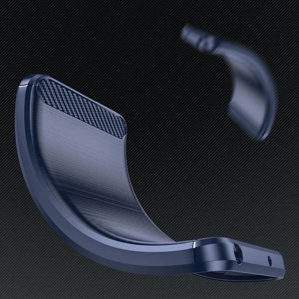 Galaxy S25 Mobilskal Carbon Flexible - Blå