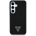 Miniatyrbild 2 av 8: Guess Galaxy S25 Mobilskal MagSafe Grained Triangle Logo - Svart