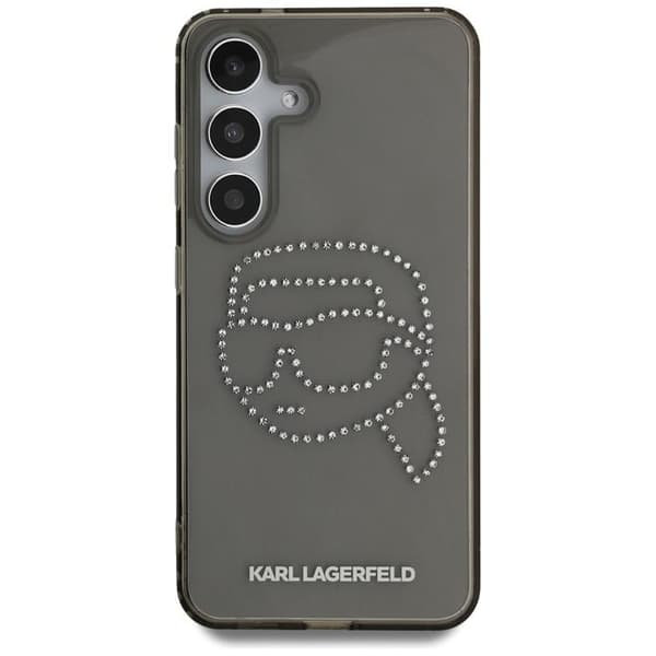 Karl Lagerfeld Galaxy S25 Mobilskal Rhinestones Karl Head Logo - Svart
