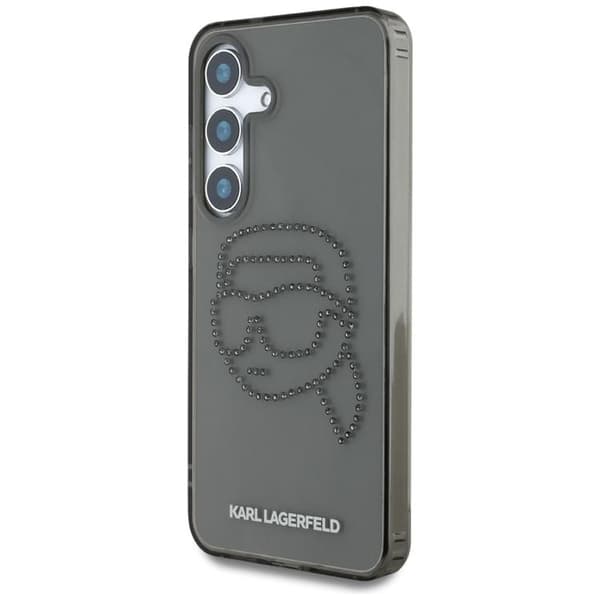 Karl Lagerfeld Galaxy S25 Mobilskal Rhinestones Karl Head Logo - Svart