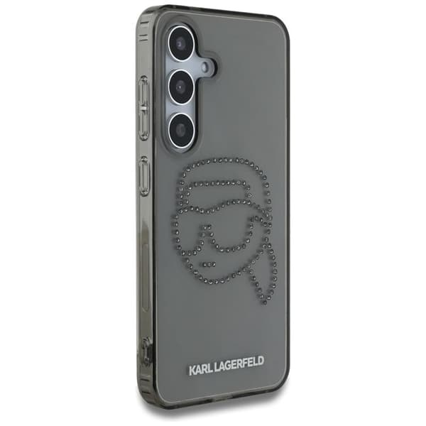 Karl Lagerfeld Galaxy S25 Mobilskal Rhinestones Karl Head Logo - Svart