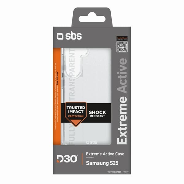 SBS Galaxy S25 Mobilskal D3O - Transparent