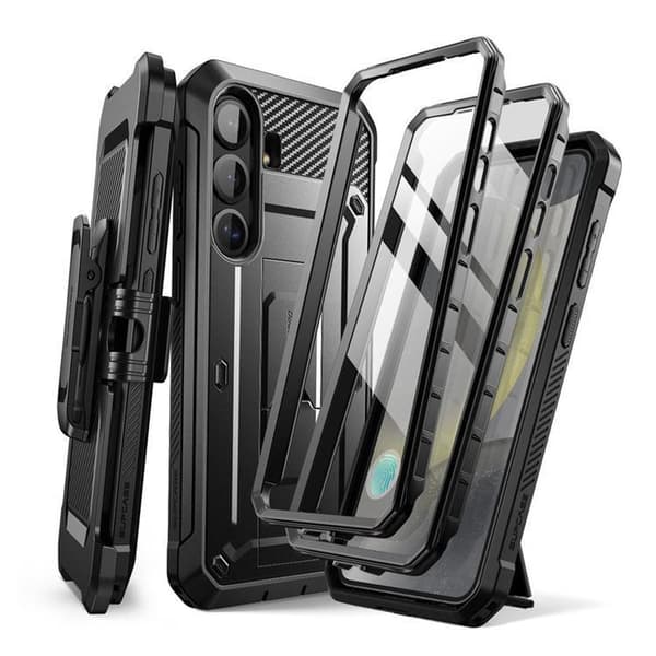 SupCase Galaxy S25 Mobilskal Unicorn Beetle Pro 2-Set - Svart