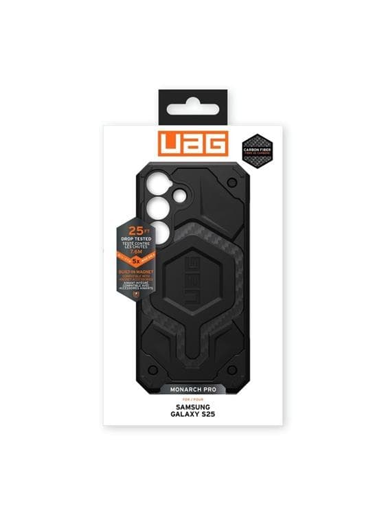 UAG Galaxy S25 Mobilskal MagSafe Monarch Pro - Carbon Fiber