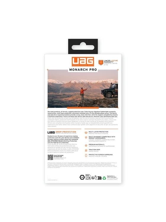 UAG Galaxy S25 Mobilskal MagSafe Monarch Pro - Carbon Fiber