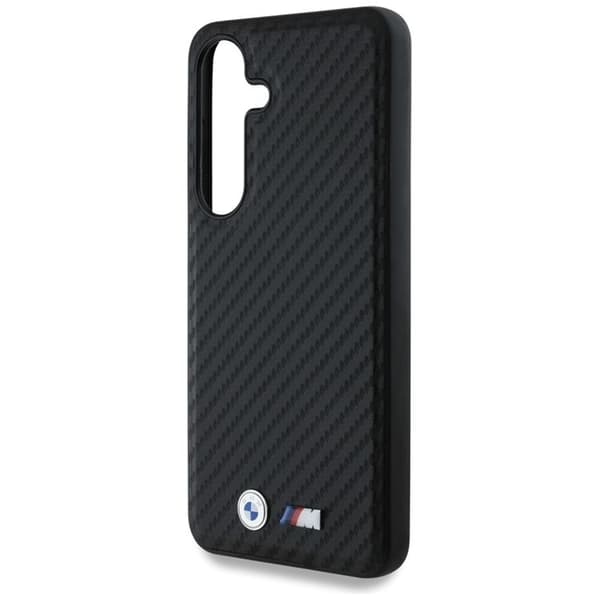 BMW Galaxy S25 Plus Mobilskal MagSafe Läder Carbon - Svart