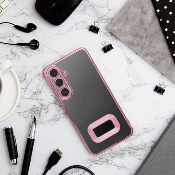 Galaxy S25 Plus Mobilskal Glam - Powder Rosa