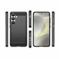 Miniatyrbild 7 av 7: Galaxy S25 Plus Mobilskal Carbon Flexible - Svart