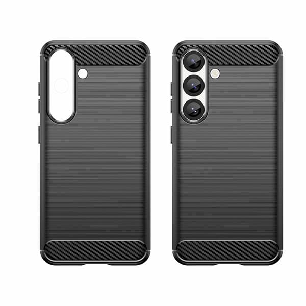 Galaxy S25 Plus Mobilskal Carbon Flexible - Svart