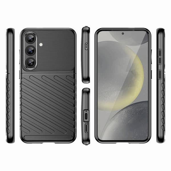 Galaxy S25 Plus Mobilskal Thunder Armored - Svart