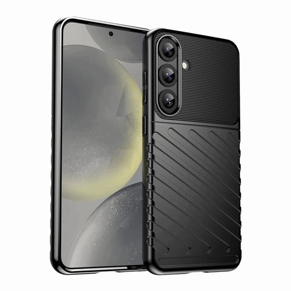 Galaxy S25 Plus Mobilskal Thunder Armored - Svart
