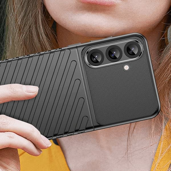 Galaxy S25 Plus Mobilskal Thunder Armored - Svart