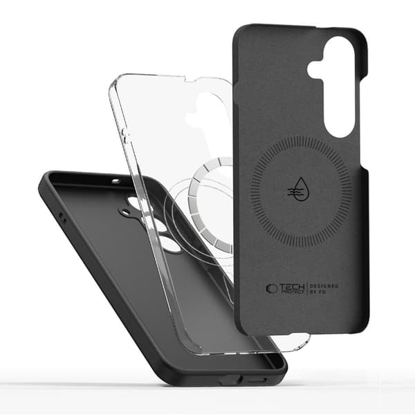 Tech-Protect Galaxy S25 Plus Mobilskal Magsafe Liquid Silikon - Svart