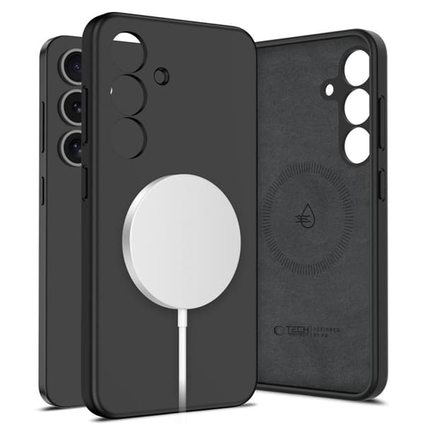 Tech-Protect Galaxy S25 Plus Mobilskal Magsafe Liquid Silikon - Svart