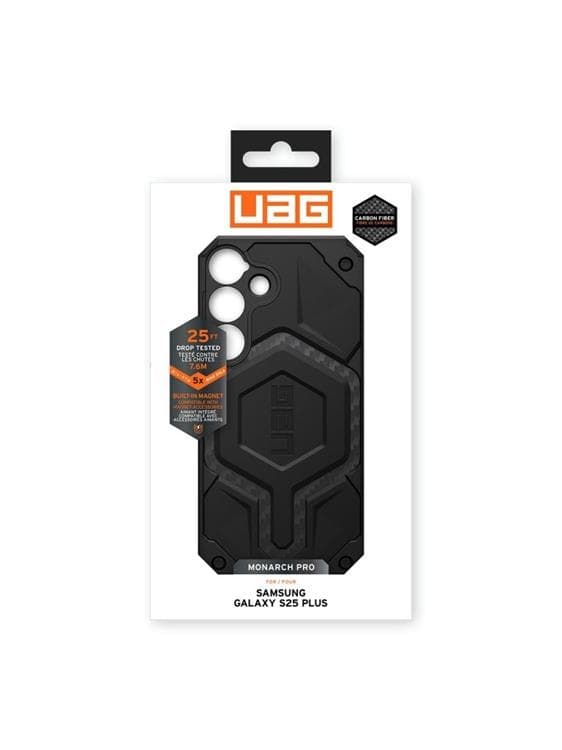 UAG Galaxy S25 Plus Mobilskal MagSafe Monarch Pro - Carbon Fiber