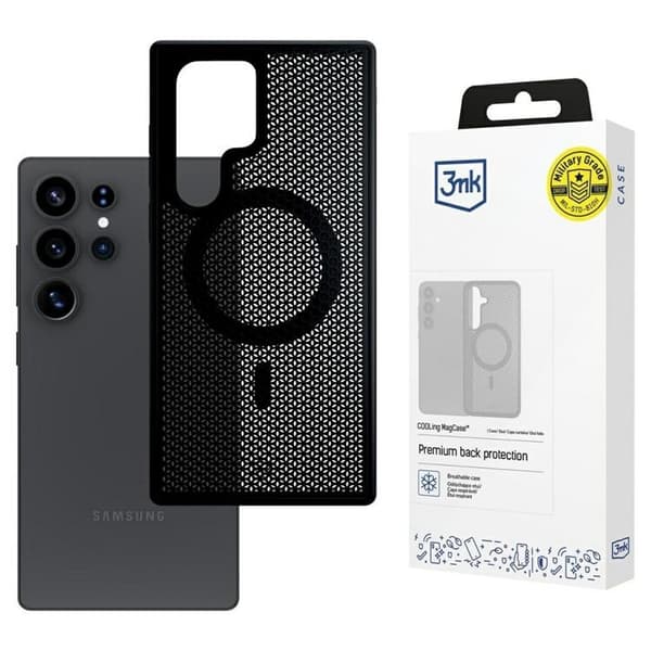 3MK Galaxy S25 Ultra Mobilskal MagSafe Cooling - Svart