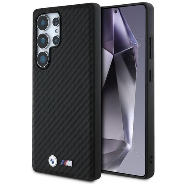 BMW Galaxy S25 Ultra Mobilskal MagSafe Läder Carbon - Svart