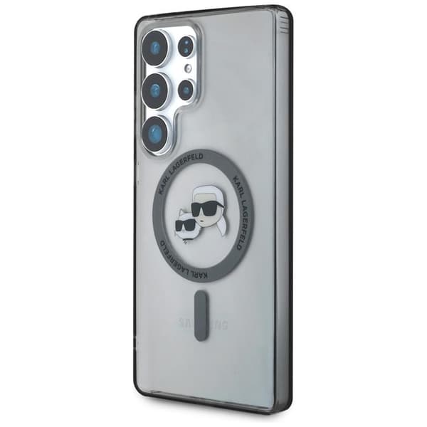 Karl Lagerfeld Galaxy S25 Ultra Mobilskal MagSafe Karl & Choupette Logo - Svart