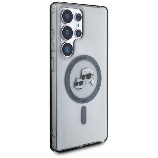 Karl Lagerfeld Galaxy S25 Ultra Mobilskal MagSafe Karl & Choupette Logo - Svart