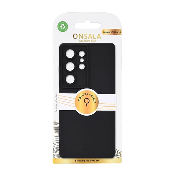 Onsala Galaxy S25 Ultra Mobilskal Silikonkänsla Återvunnen - Svart