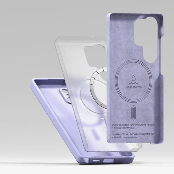 Ringke Galaxy S25 Ultra Mobilskal Magsafe Silikon Magnet - Lavender