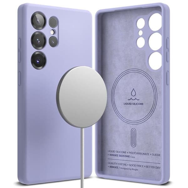 Ringke Galaxy S25 Ultra Mobilskal Magsafe Silikon Magnet - Lavender