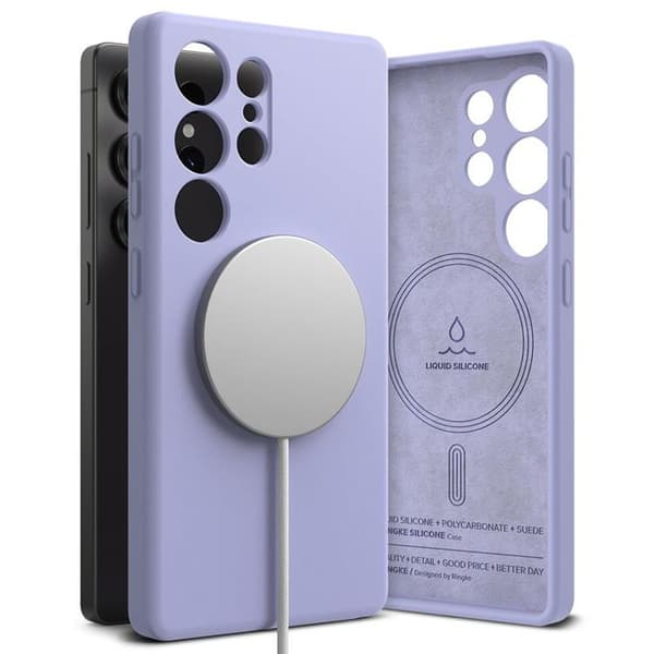 Ringke Galaxy S25 Ultra Mobilskal Magsafe Silikon Magnet - Lavender