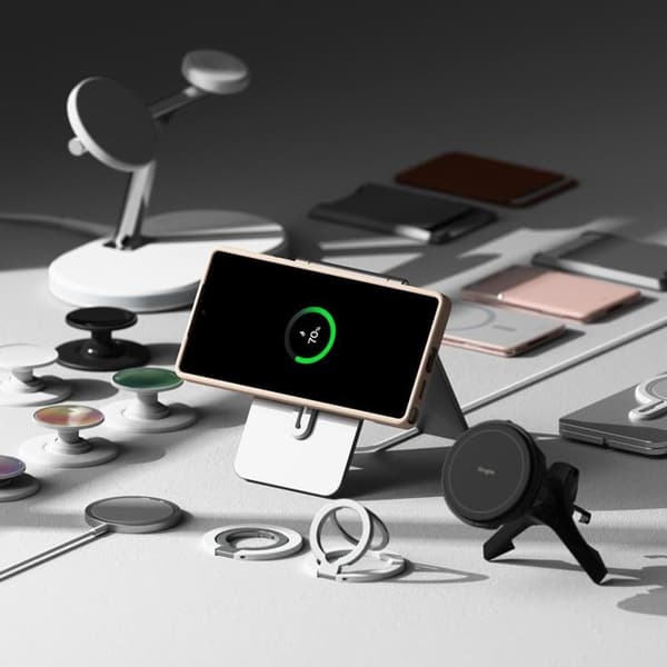 Ringke Galaxy S25 Ultra Mobilskal Magsafe Silikon - Rosa Sand