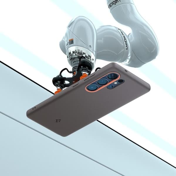 Spigen Galaxy S25 Ultra Mobilskal Magsafe Nano Pop - Papaya Grå