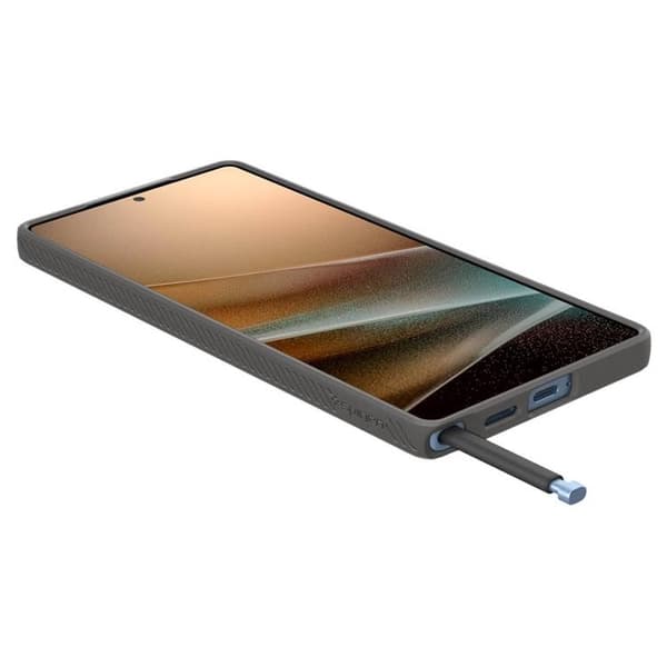 Spigen Galaxy S25 Ultra Mobilskal Liquid Air - Marble Grå