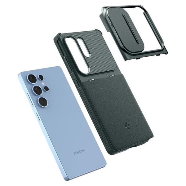 Spigen Galaxy S25 Ultra Mobilskal Optik Armor - Grön