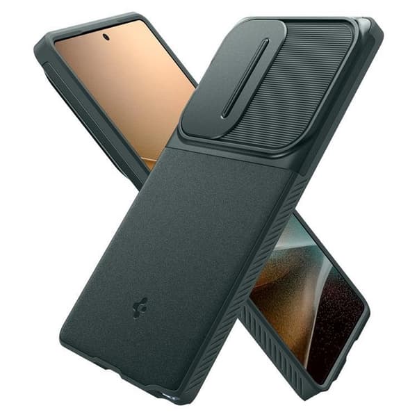 Spigen Galaxy S25 Ultra Mobilskal Optik Armor - Grön