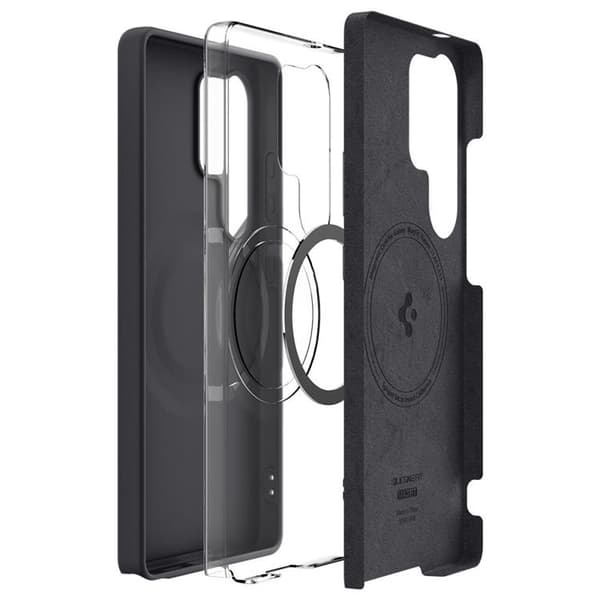 Spigen Galaxy S25 Ultra Mobilskal Magsafe Silikon Fit - Svart
