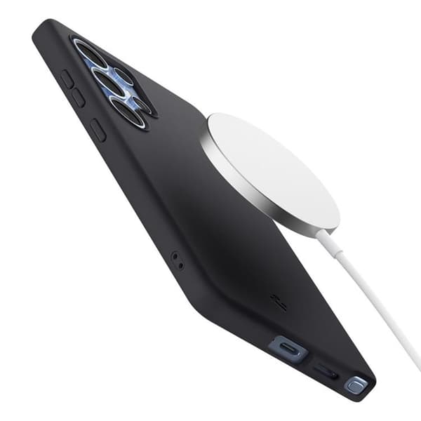 Spigen Galaxy S25 Ultra Mobilskal Magsafe Silikon Fit - Svart