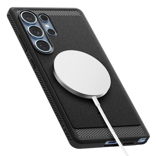 Spigen Galaxy S25 Ultra Mobilskal MagSafe Rugged Armor - Svart