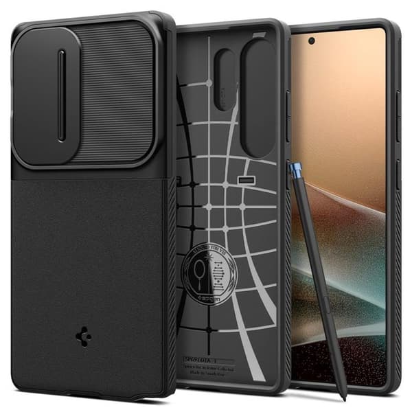 Spigen Galaxy S25 Ultra Mobilskal Optik Armor - Svart