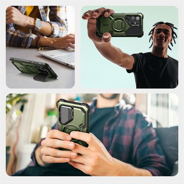 SupCase Galaxy S25 Ultra Mobilskal Magsafe IBLSN Armorbox - Guldan