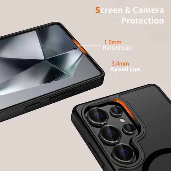 Tech-Protect Galaxy S25 Ultra Mobilskal Magsafe Magmat - Matte Svart