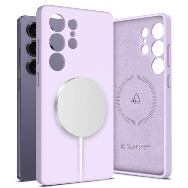 Tech-Protect Galaxy S25 Ultra Mobilskal Magsafe Liquid Silikon - Mauve
