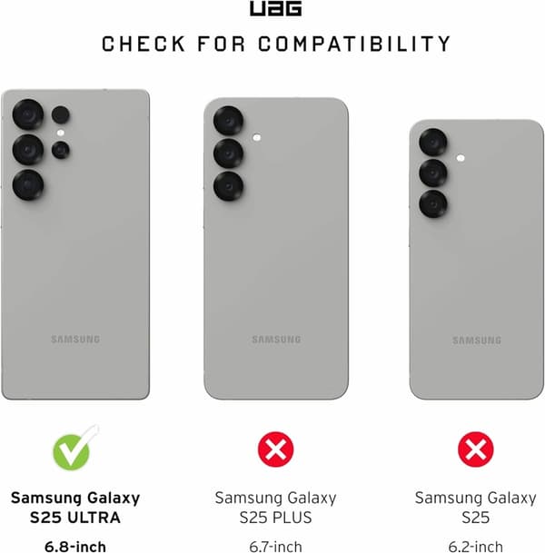 UAG Galaxy S25 Ultra Mobilskal MagSafe Pathfinder Magnet - Svart/Grå