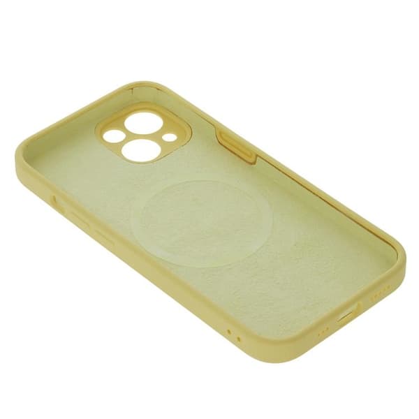 iPhone 14 Mobilskal MagSafe Invisible - Pastellgul
