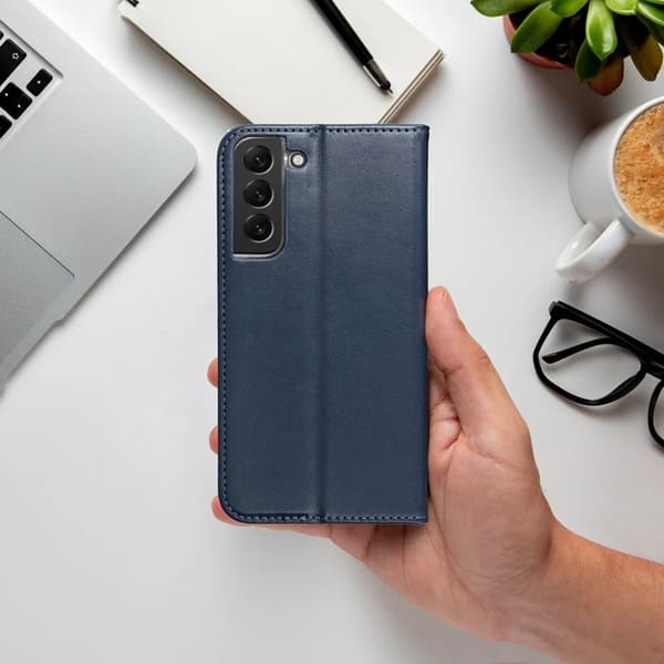 Realme 14 Pro Plus Plånboksfodral Smart Magento - Marinblå