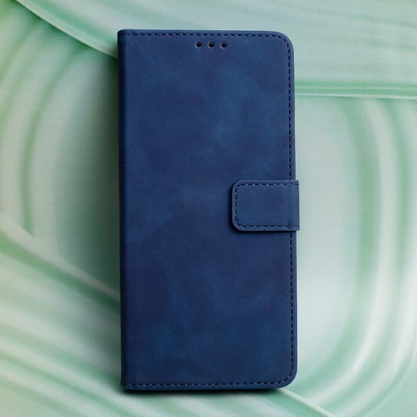 Xiaomi Redmi Note 14 4G Plånboksfodral Smart Velvet - Marinblå