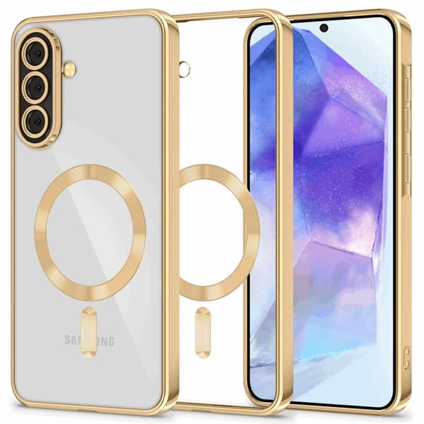 Tech-Protect Galaxy A56 5G Mobilskal Magsafe Magflex - Shiny Guld