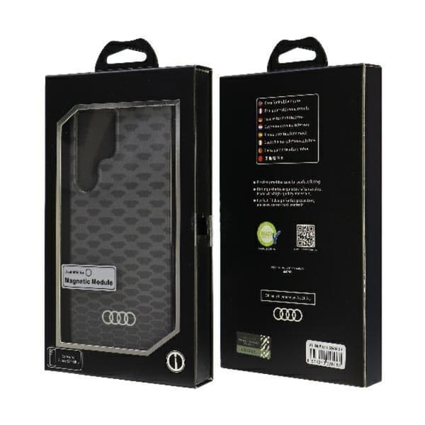 Audi Galaxy S24 Ultra Mobilskal Magsafe Stitching Pattern - Svart