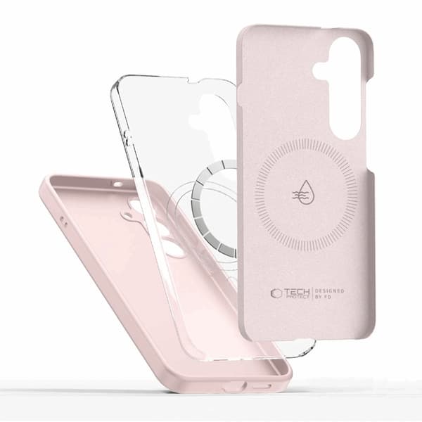 Tech-Protect iPhone 16e Mobilskal Magsafe Liquid Silikon - Rosa