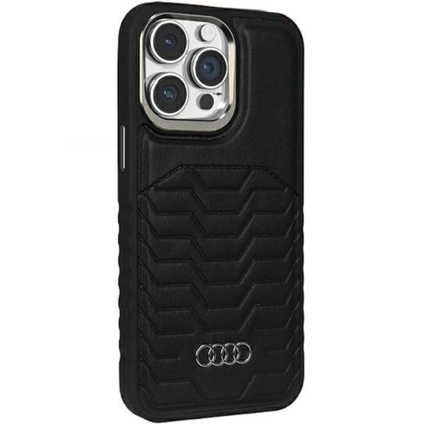 Audi iPhone 13 Pro Max Mobilskal Magsafe Synthetic Läder - Svart