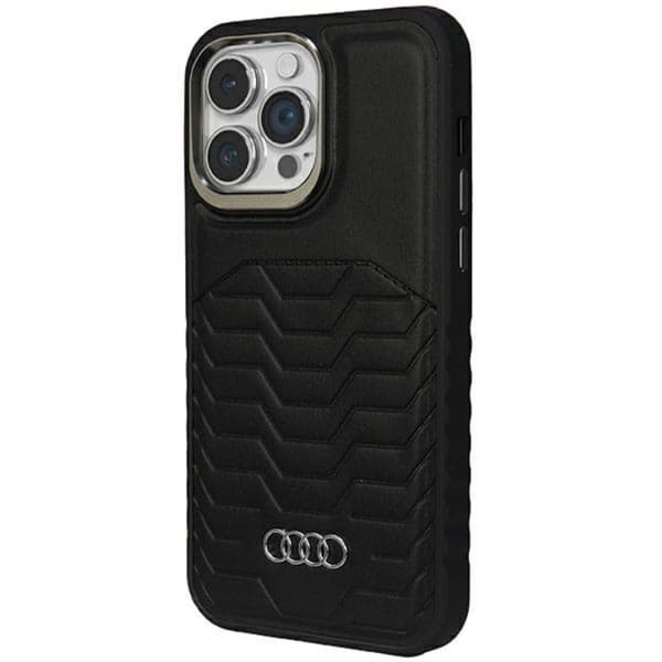 Audi iPhone 13 Pro Max Mobilskal Magsafe Synthetic Läder - Svart